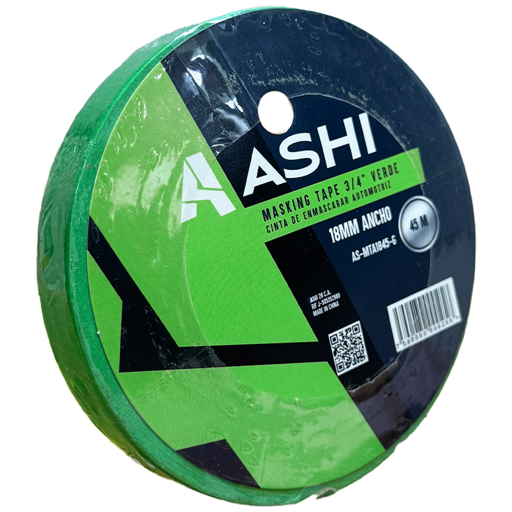 CINTA AUTOMOTRIZ 3/4" COLOR VERDE 18MM X 45MTS