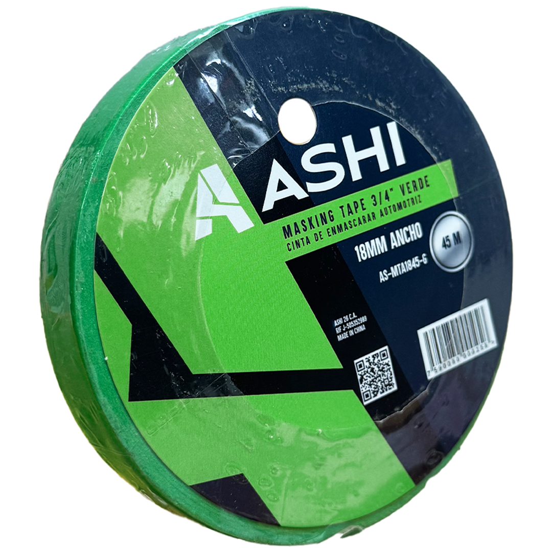 CINTA AUTOMOTRIZ 3/4" COLOR VERDE 18MM X 45MTS