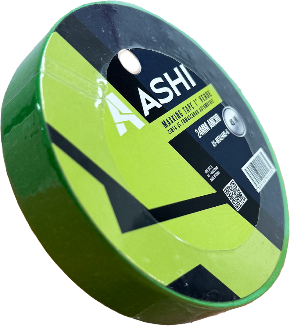 CINTA DE ENMASCAR AUTOMOTRIZ VERDE 24MM X 45MTS
