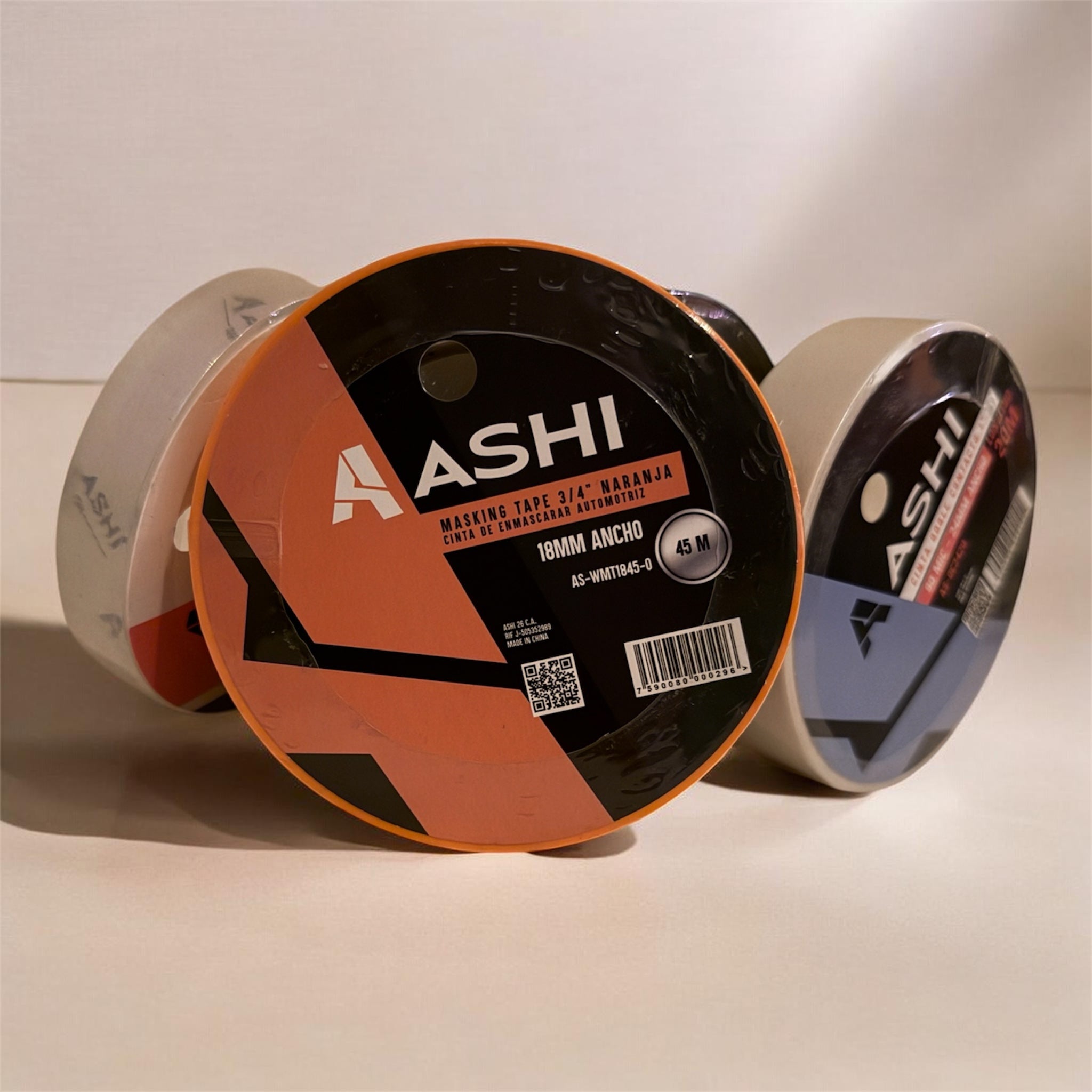 CINTA AUTOMOTRIZ 3/4" COLOR NARANJA 18MM X 45MTS